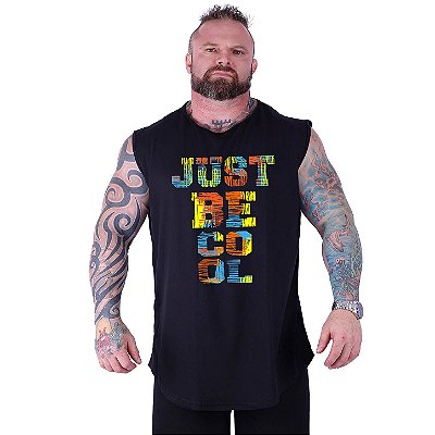 Regata Machão Longline Estampada Sem Manga Plus Size MXD Conceito Just Be Cool