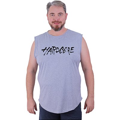 Regata Machão Longline Estampada Sem Manga Plus Size MXD Conceito HardCore