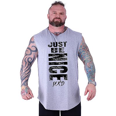 Regata Machão Longline Estampada Sem Manga Plus Size MXD Conceito Just Be Nice