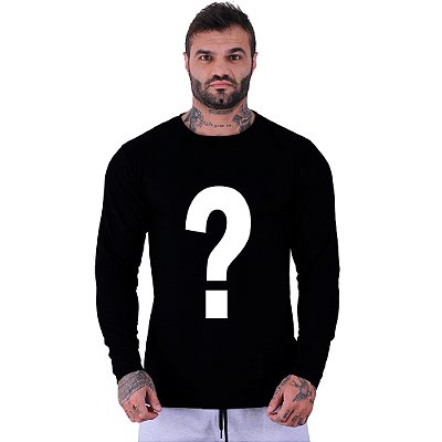 Camiseta Manga Longa Moletinho MXD Conceito - Estampa e Cor Sortida
