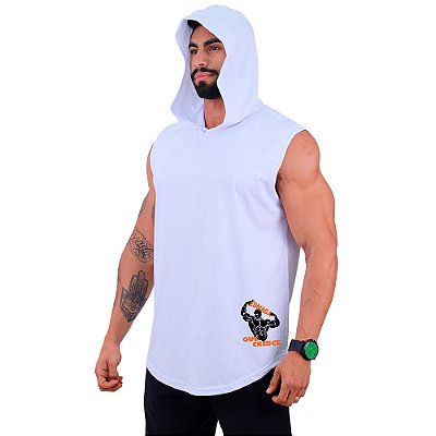 Regata Machão com Capuz Longline Estampa Lateral MXD Conceito Esmaga Que Cresce