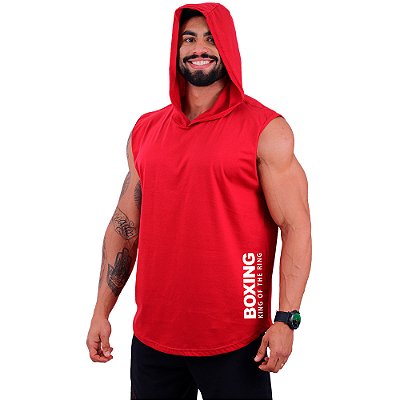 Regata Machão com Capuz Longline Estampa Lateral MXD Conceito Boxing