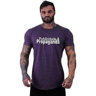 Camiseta Longline Estampa Universitária Faculdade Curso Publicidade e Propaganda