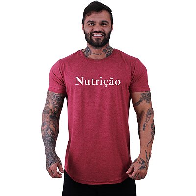 Camiseta Longline Estampa Universitária Faculdade Curso Nutrição