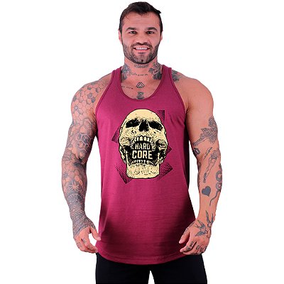 Regata Longline Masculina MXD Conceito Hardcore Skull Caveira