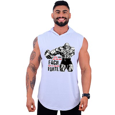 Regata Longline com Touca MXD Conceito Se a Vida Não Ficar Mais Fácil, Trate De Ficar Mais Forte