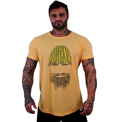 Camiseta Longline Manga Curta MXD Conceito Hipster Com Touca
