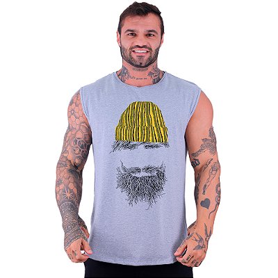 Regata Longline Machão MXD Conceito Hipster Com Touca