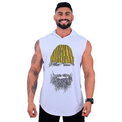 Regata Machão com Capuz Longline MXD Conceito Hipster De Touca