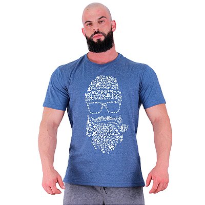 Camiseta Tradicional Masculina Manga Curta MXD Conceito Hipster Feito De Pássaros