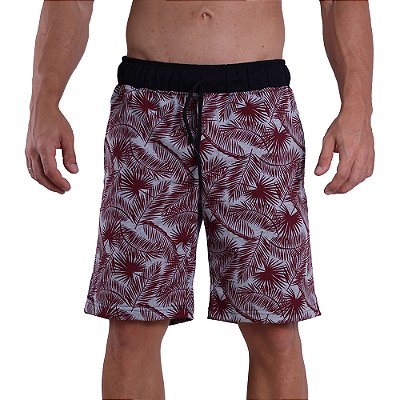 Bermuda Masculina Moletom MXD Conceito Folhagem Vermelha