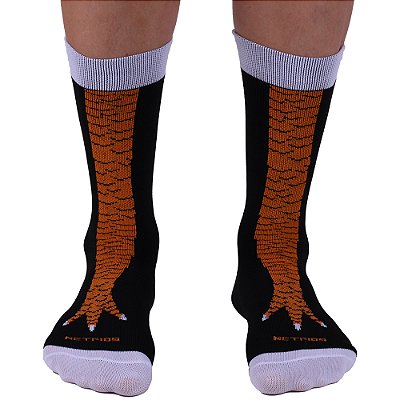 Meia Masculina Cano Alto de Alta Compressão Esportiva MXD Conceito Pé de Frango