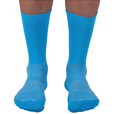 Meia Masculina Cano Alto de Alta Compressão Esportiva MXD Conceito Azul Piscina