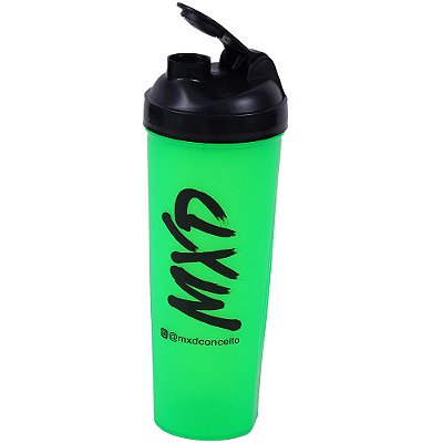 Coqueteleira de 1 Litro Livre de BPF Exclusivas MXD Conceito Verde Limão Tampa Preta