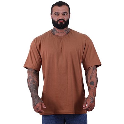 Camiseta Oversized Masculina MXD Conceito Maior Gramatura Caramelo