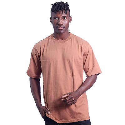 Camiseta Oversized Masculina MXD Conceito Maior Gramatura Caramelo