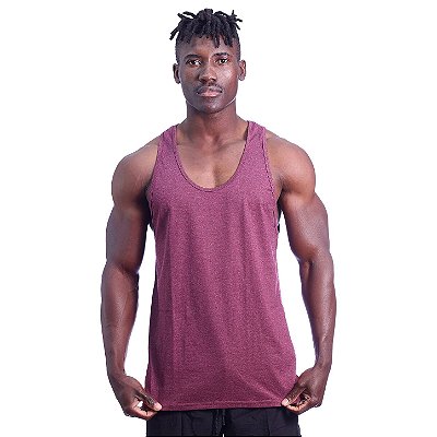Regata Cavada Masculina MXD Conceito Mescla Bordô