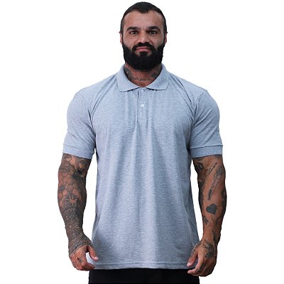 Camisa Polo Piquet Premium Penteado Masculina 50% Algodão 50% Poliéster MXD Conceito Mescla