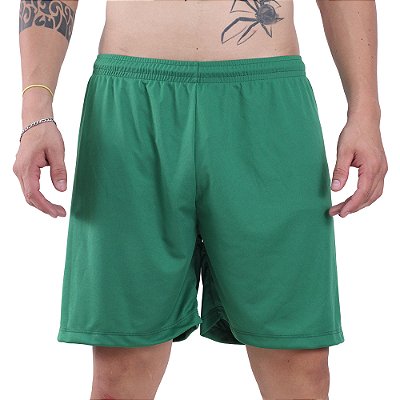 Shorts 100% Poliéster MXD Conceito Sem Bolso e Sem Forro DryFit Verde