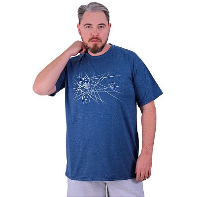 Camiseta Tradicional Estampada Plus Size Curta MXD Conceito MTB Ride a Bike