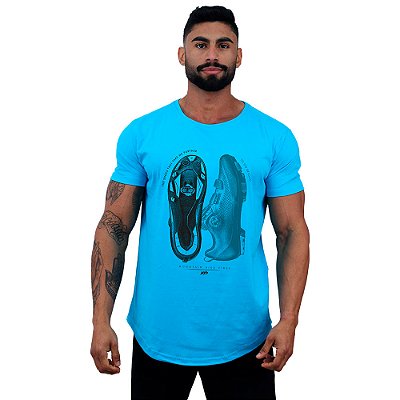 Camiseta Longline Masculina MXD Conceito MTB The Shoes That Take Me Further To Go Beyond