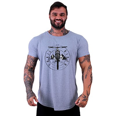 Camiseta Longline Masculina MXD Conceito MTB Trail Ride