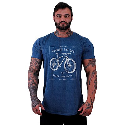 Camiseta Longline Masculina MXD Conceito MTB Reach Your Limits