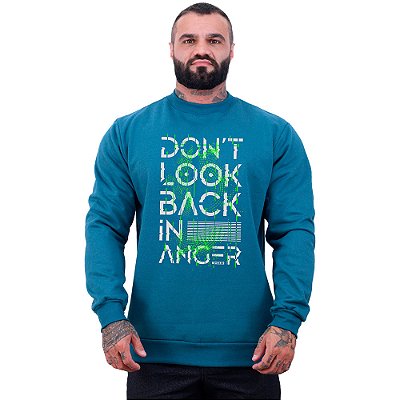 Blusa Moletom Basic Masculina MXD Conceito Sem Touca Don't Look Back In Anger