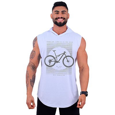Regata Machão com Capuz Longline MXD Conceito MTB From The Sunrise To The Dust