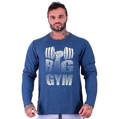 Camiseta Manga Longa Moletinho MXD Conceito Big Gym