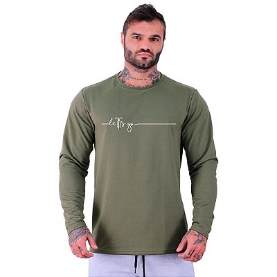 Camiseta Manga Longa Moletinho MXD Conceito MTB Lets Go