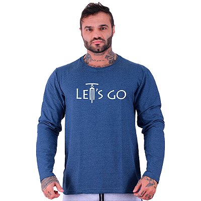 Camiseta Manga Longa Moletinho MXD Conceito MTB Lets Go Bike De Frente