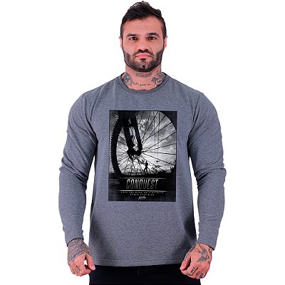 Camiseta Manga Longa Moletinho MXD Conceito MTB Conquest