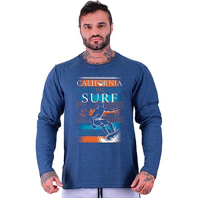 Camiseta Manga Longa Moletinho MXD Conceito SURF California The Surf