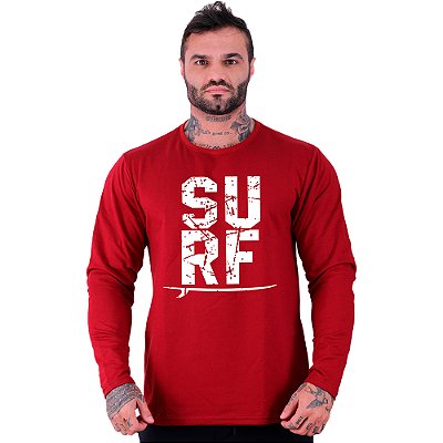Camiseta Manga Longa Moletinho MXD Conceito SURF Prancha