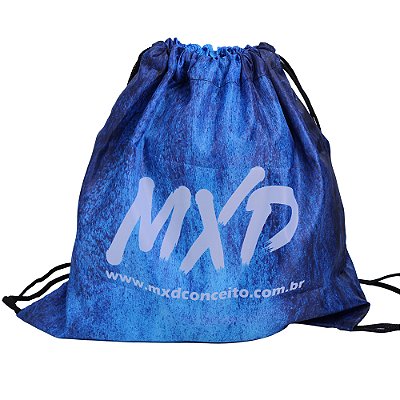 Mochila Saco MXD Conceito Estonado Azul Claro e Azul Escuro