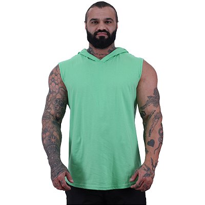 Regata Machão com Capuz Longline MXD Conceito 100% Algodão Verde