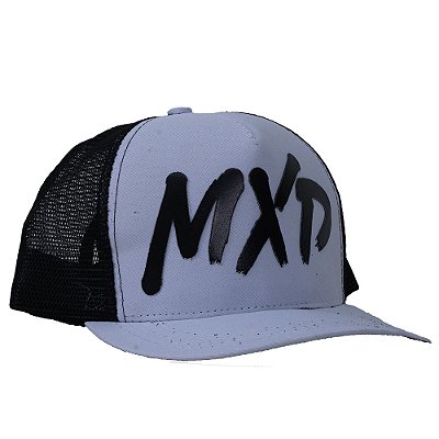 Boné Trucker Exclusivo MXD Conceito Masculino Estampado em Relevo Branco