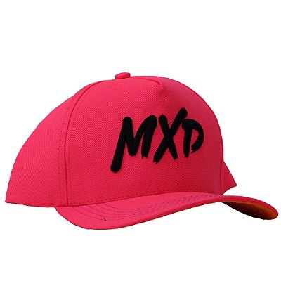 Boné Trucker Exclusivo MXD Conceito Masculino Estampado em Relevo Rosa Pink