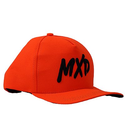 Boné Trucker Exclusivo MXD Conceito Masculino Estampado em Relevo Laranja