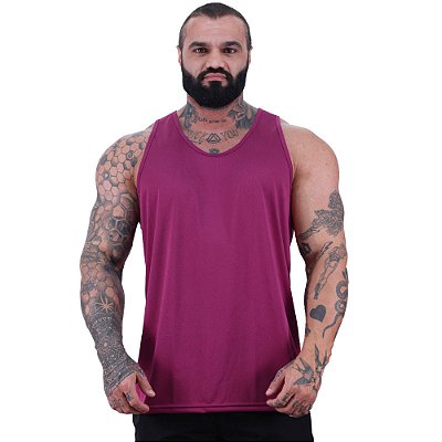 Regata Cavada Dry Masculina 100% Poliéster Microperfurada MXD Conceito Bordo