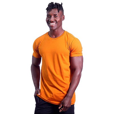 Camiseta Cotton Premium Tradicional fio 40.1 Elastano Masculina MXD Conceito Terracota Telha