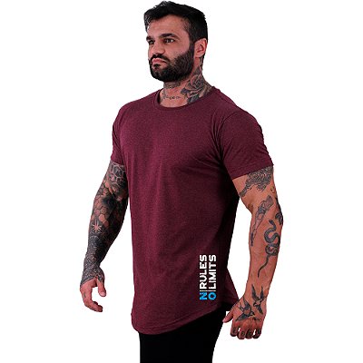 Camiseta Longline Masculina Estampa Lateral MXD Conceito No Rule No Limits