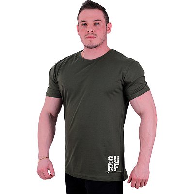 Camiseta Tradicional Estampa Lateral Manga Curta MXD Conceito Logo Prancha Surf