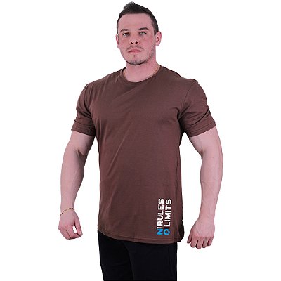 Camiseta Tradicional Estampa Lateral Manga Curta MXD Conceito No Rule No Limits