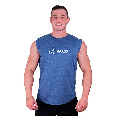 Regata Machão Longline Estampa Sem Manga MXD Conceito Logo Cachorro