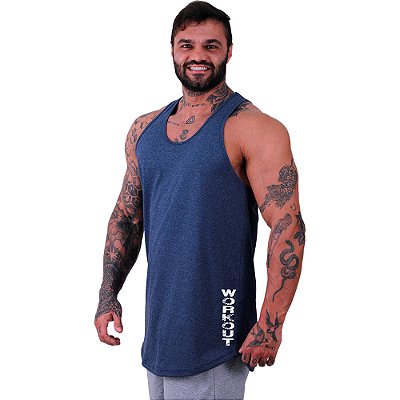 Regata Longline Masculina MXD Conceito Estampa Lateral Workout