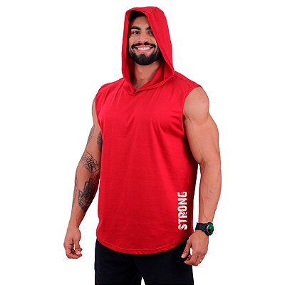 Regata Machão com Capuz Longline Estampa Lateral MXD Conceito Strong