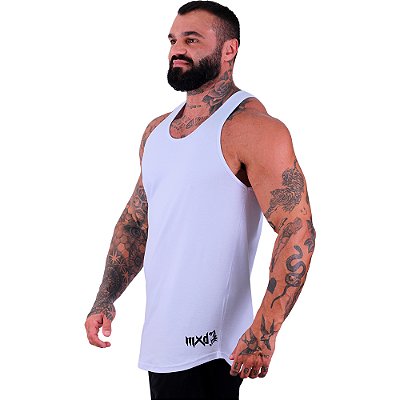Regata Longline Masculina MXD Conceito Estampa Lateral Raposa