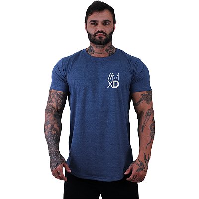 Camiseta Longline Masculina Estampada Peito MXD Conceito Logo Discreta